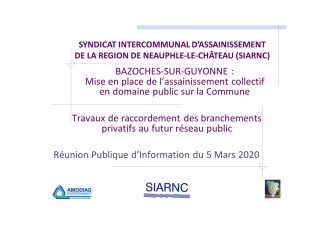Travaux d'extension du réseau public d'assainissement sur la commune de Bazoches sur Guyonne